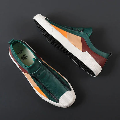 Claude Monet Leather Sneakers
