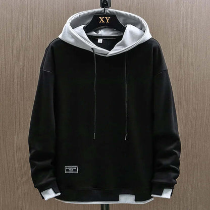 Contrast-Lined Hoodie