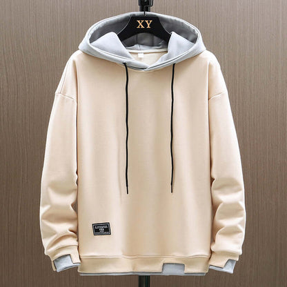 Contrast-Lined Hoodie